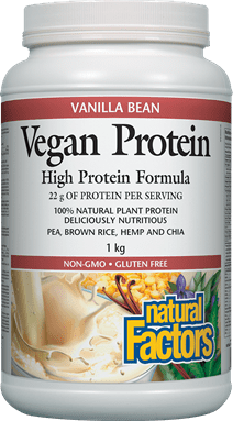 Natural Factors Vegan Protein - Vanilla Bean