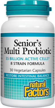 Natural Factors Seniors Multi Probiotic 8 Strain Formula 30 Capsules