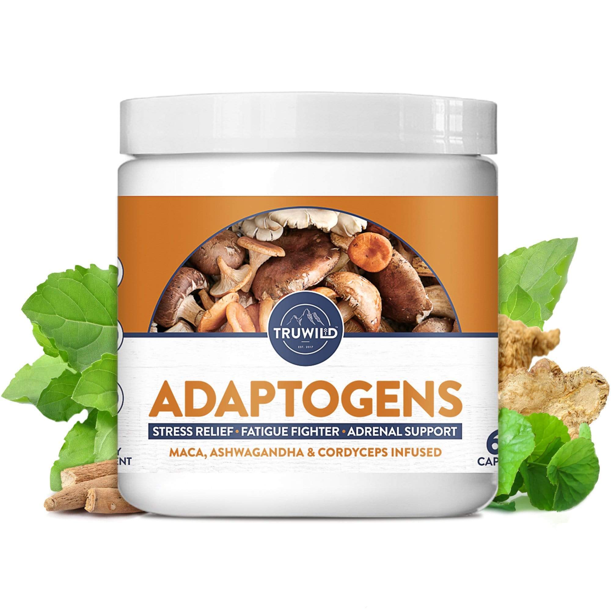 Truwild Adaptogens Stress Relief and Mood Support 60 Capsules