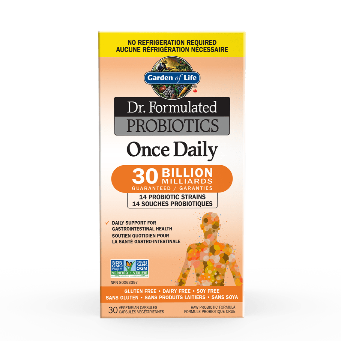 Garden of Life Dr. Formulated Probiotics Once Daily 30 Billion No Refrigeration
