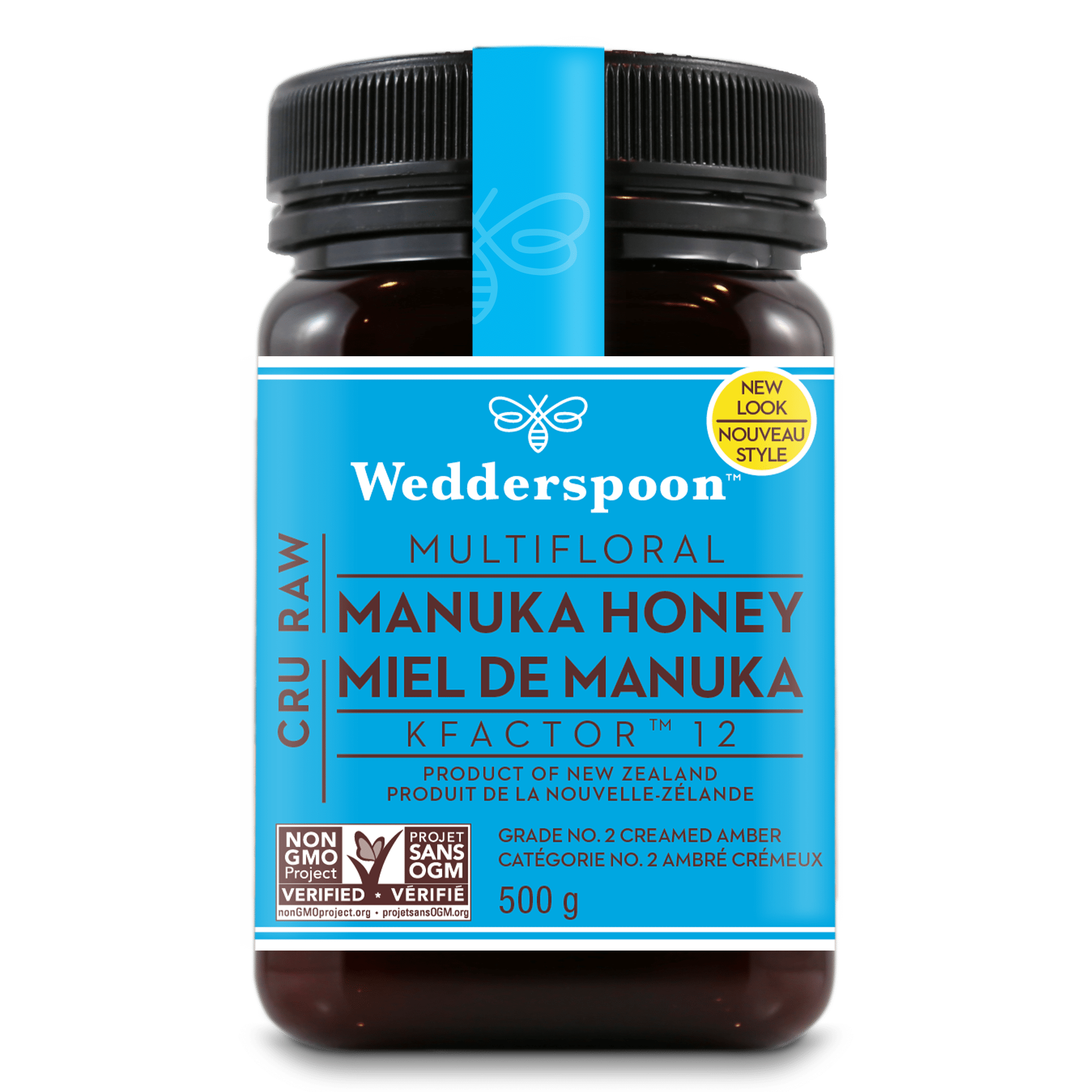 Wedderspoon Raw Monofloral Manuka Honey KFactor 12, 500g