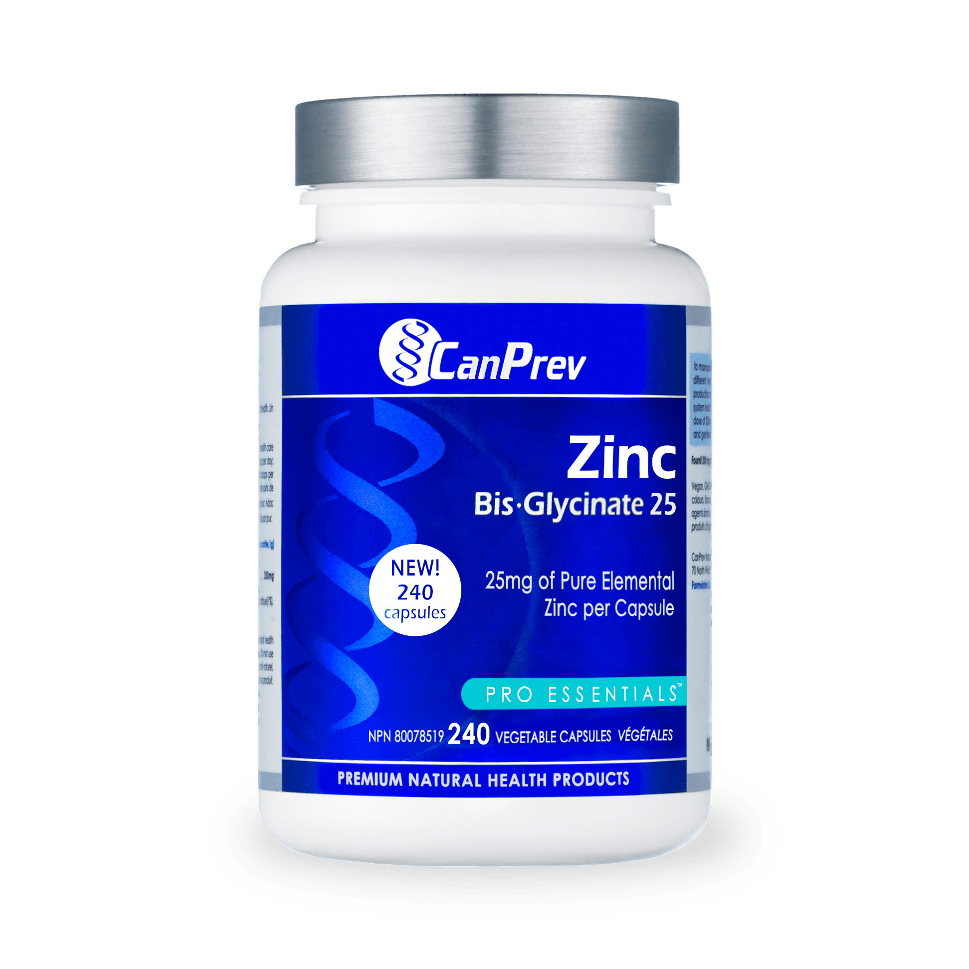 CanPrev Zinc Bis-Glycinate 25 240 V-Caps