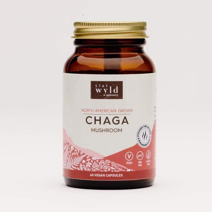 Stay Wyld Organics Chaga Mushroom Vegan Capsules