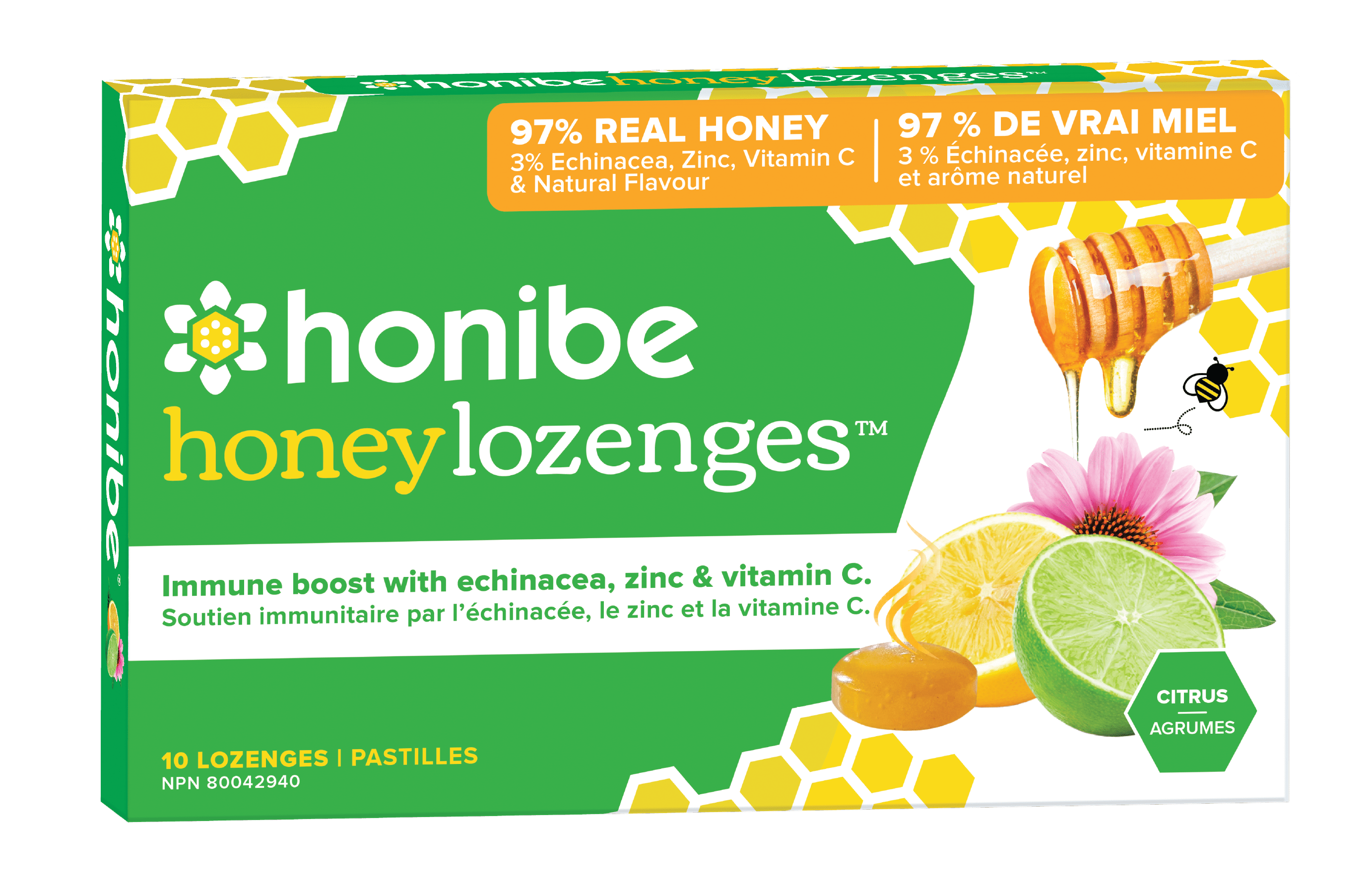Honibe Honey Lozenges Immune Boost With Zinc