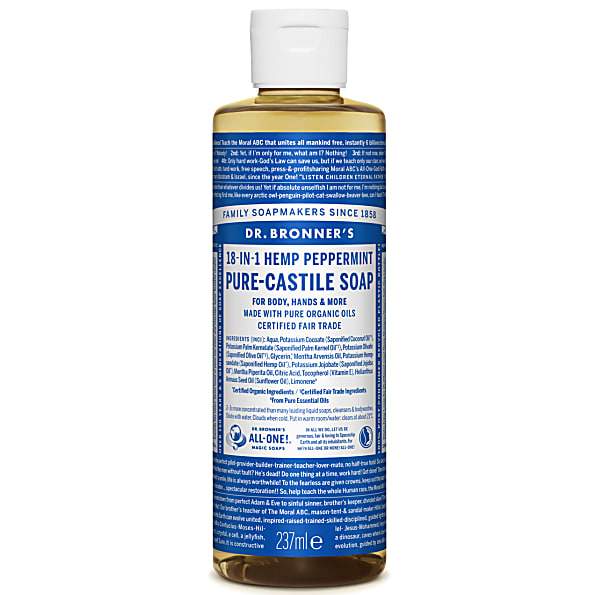 Dr. Bronner's Peppermint Liquid Soap 237 mL