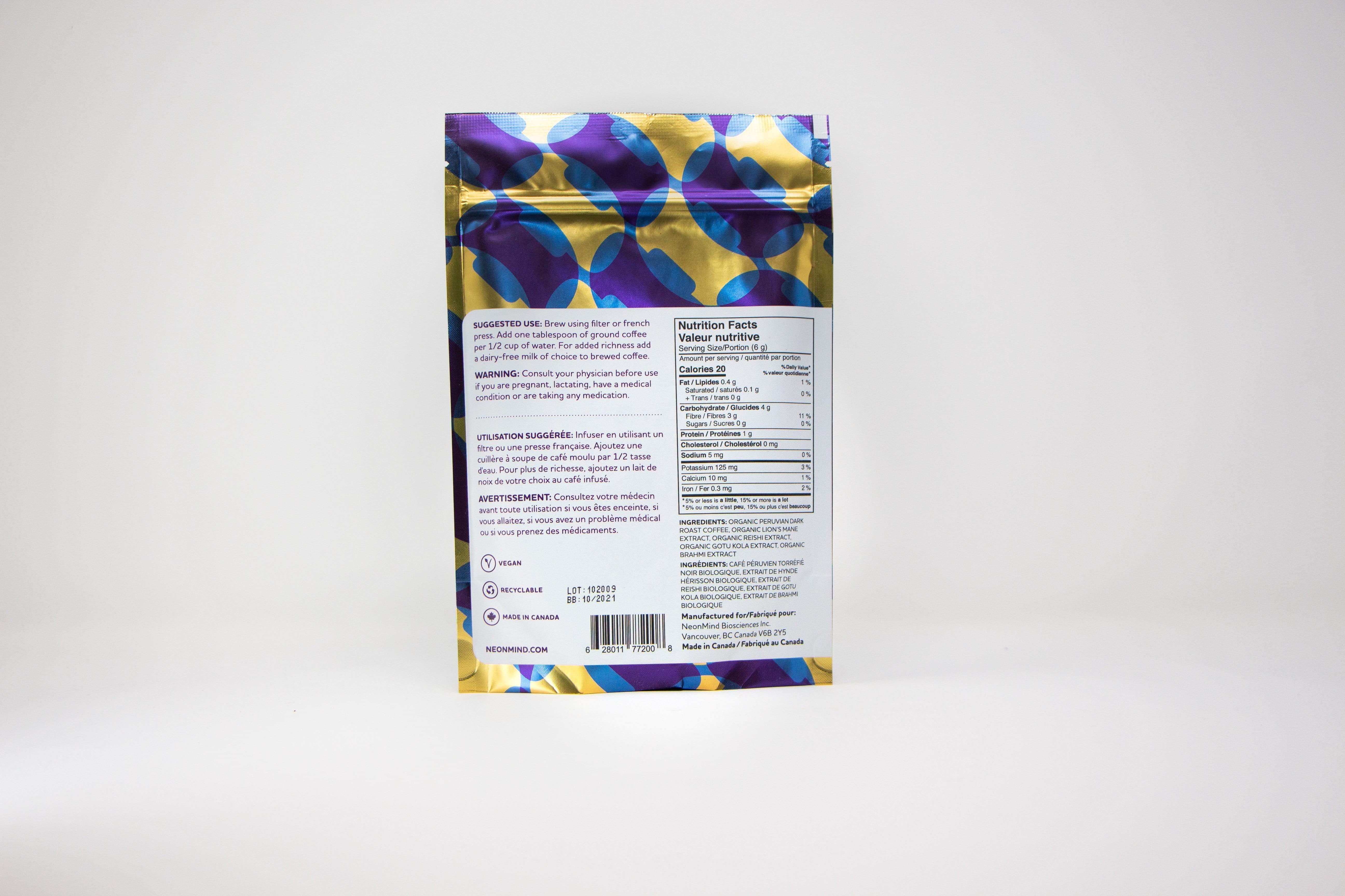 NeonMind Focus Blend Superfood Mushroom Coffee