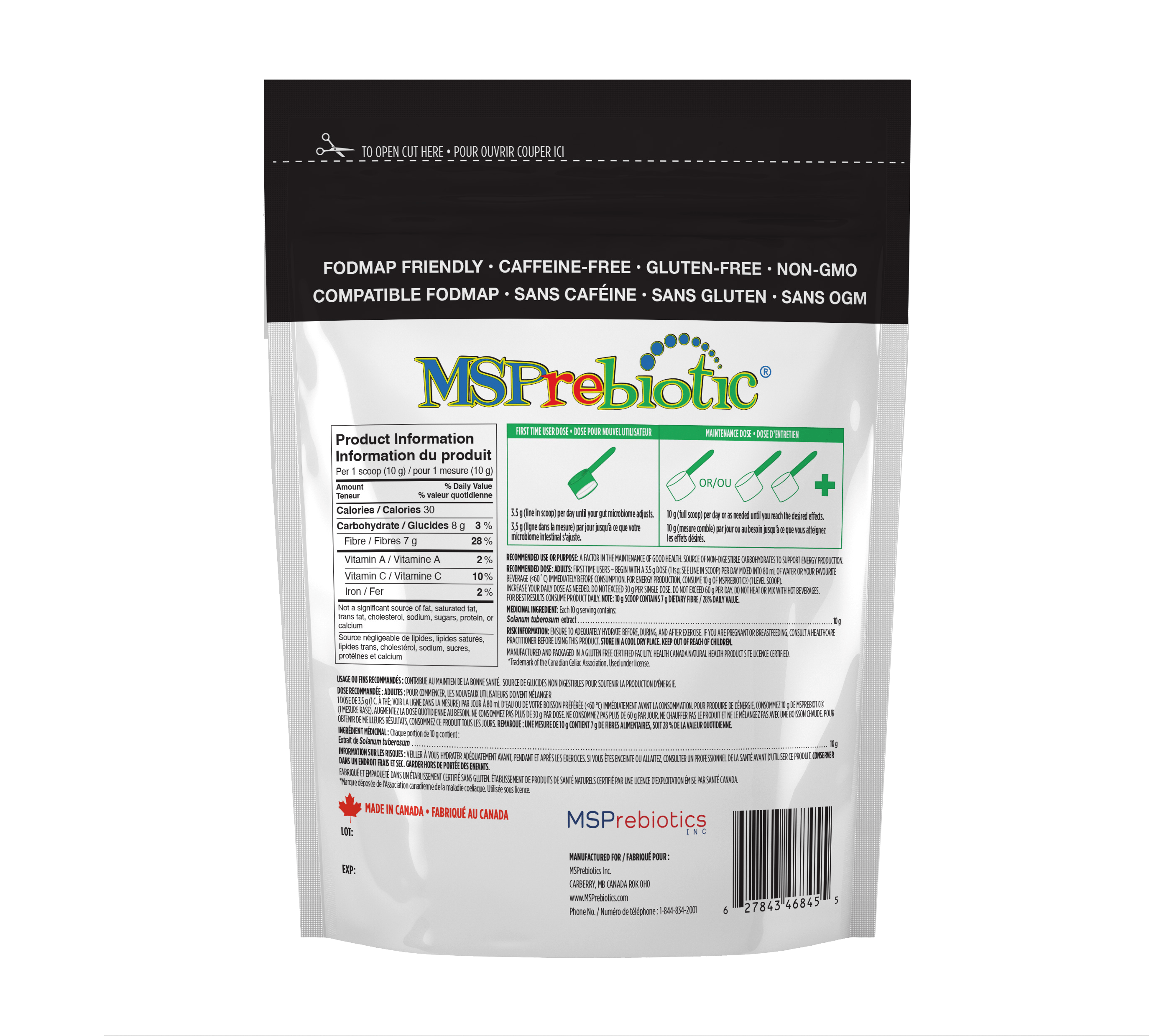 MSPrebiotic Prebiotic Supplement, 454 g