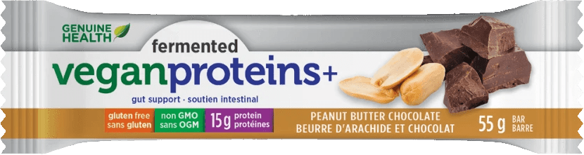 Genuine Health fermented vegan proteins + Peanut Butter Chocolate Box