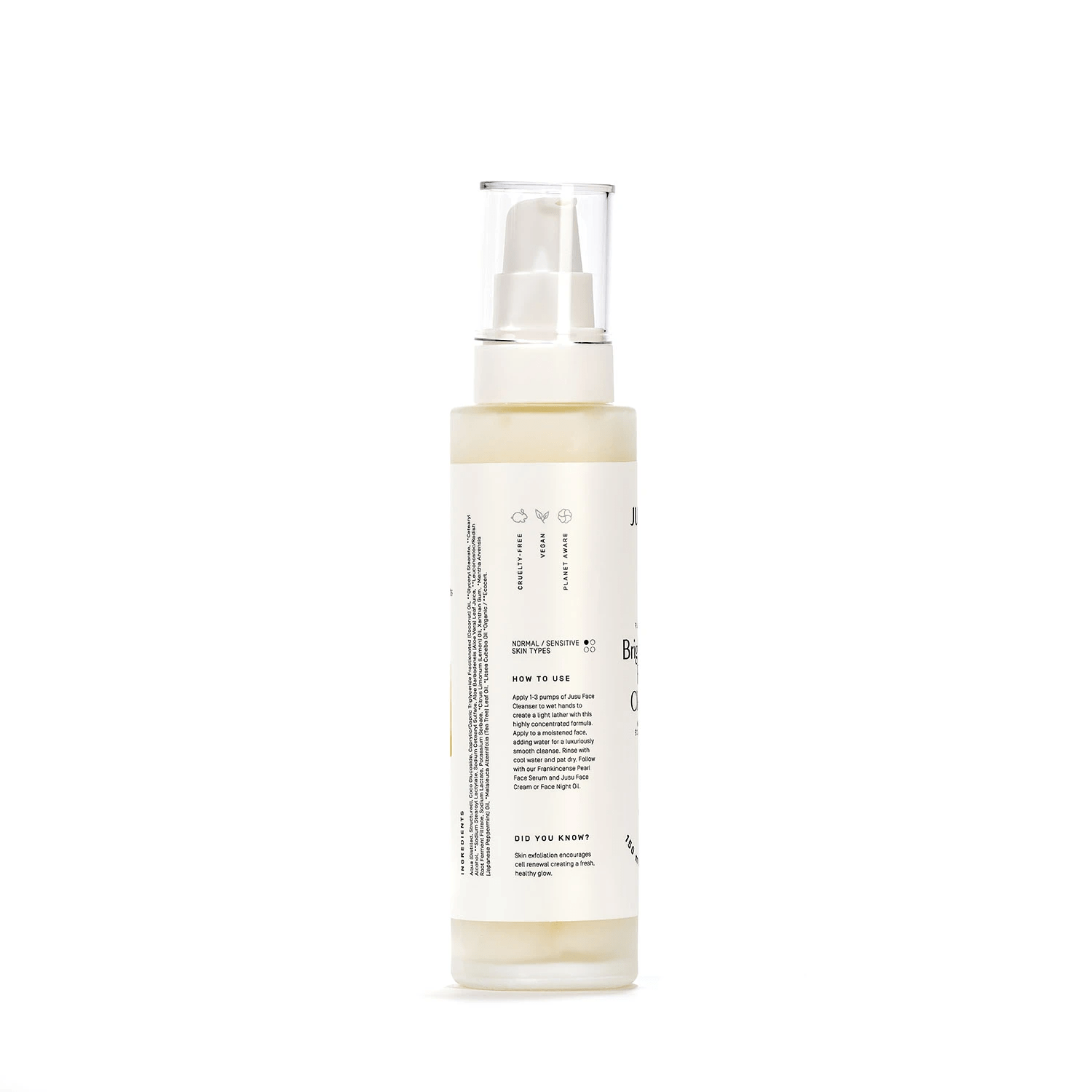 Jusu Plant Based Lemon Tea Tree Brightening Face Cleanser