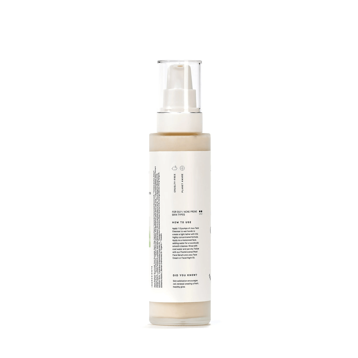 Jusu Plant Based Lime Chamomile Clarity Face Cleanser