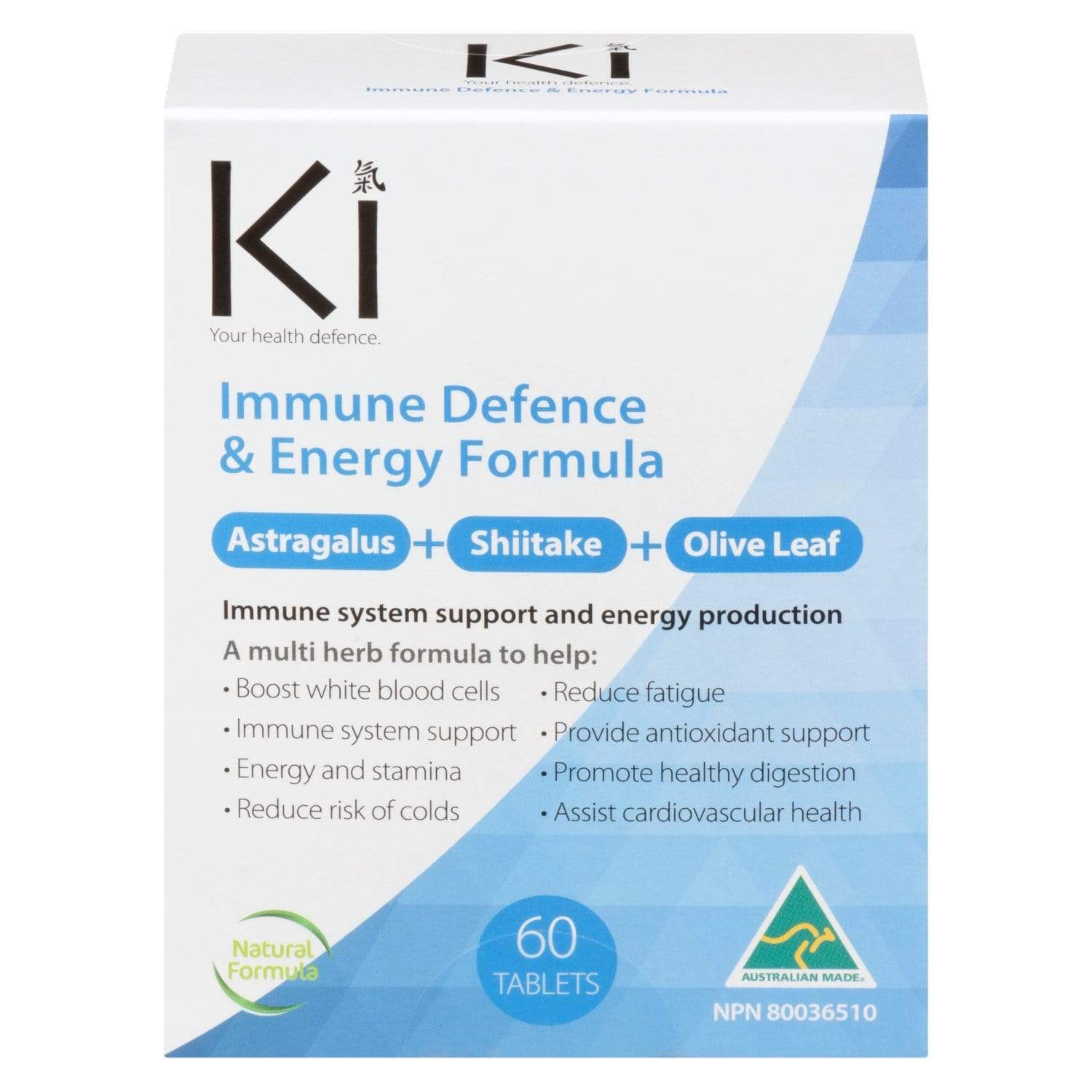 Ki Immune Defence and Energy Formula 60 Tablets