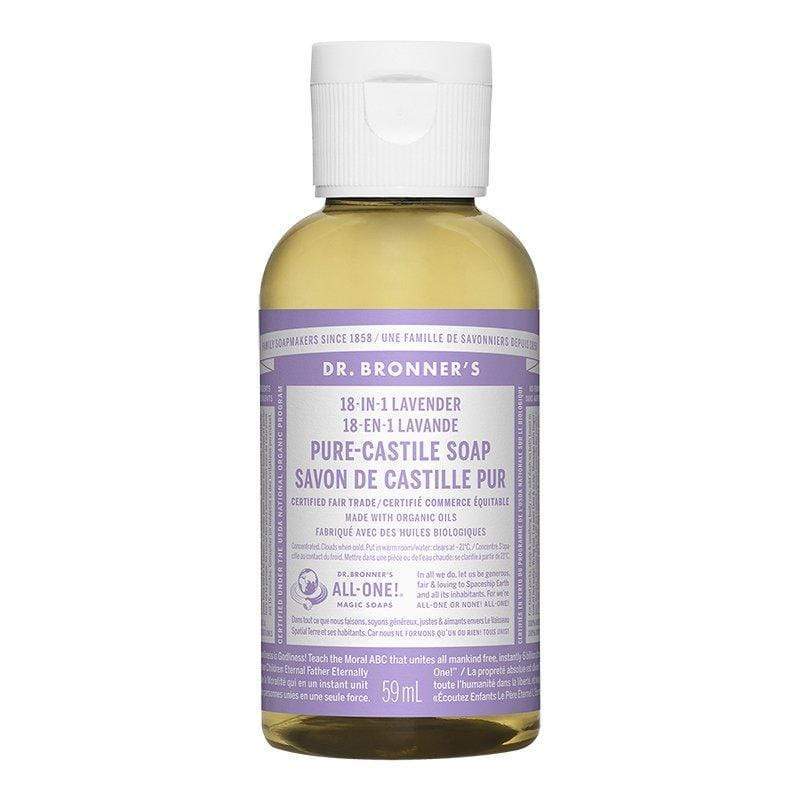 Dr. Bronner's Lavender Liquid Soap 59 mL