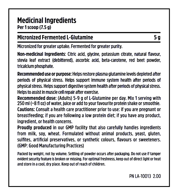 North Coast Naturals Fermented Glutamine - Orange Flavour 300 g