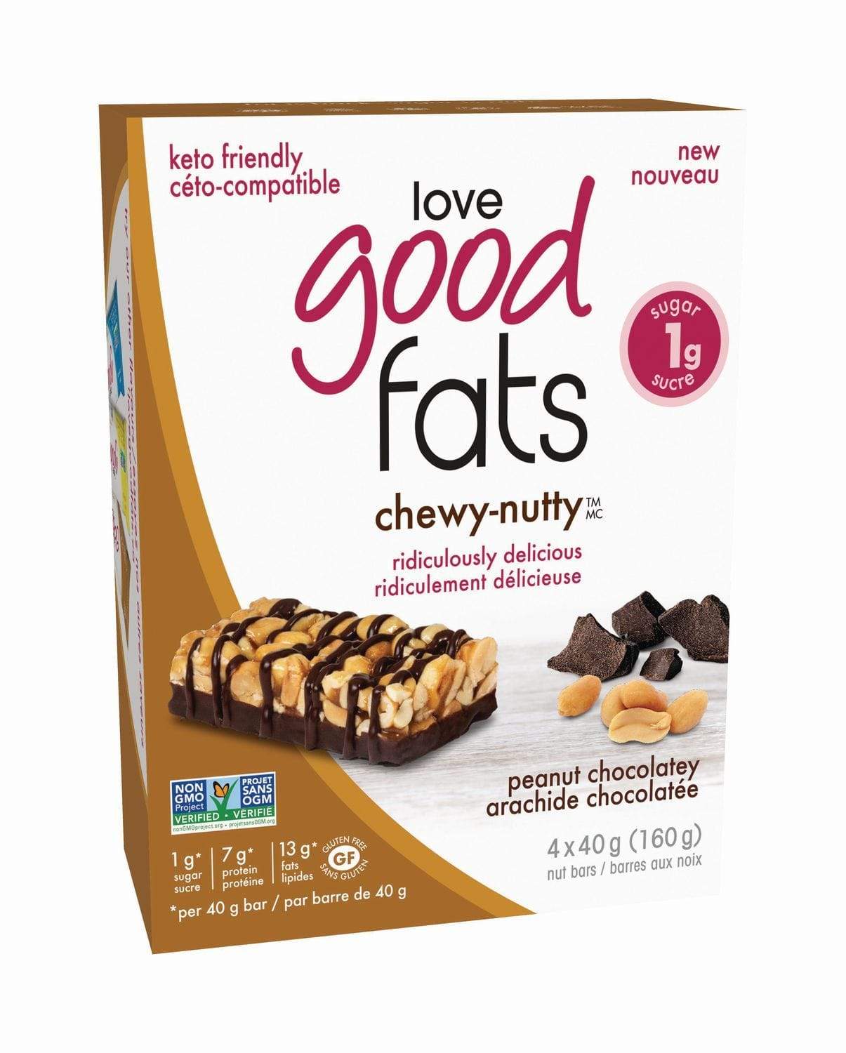 Love Good Fats Chewy-Nutty Peanut Chocolatey