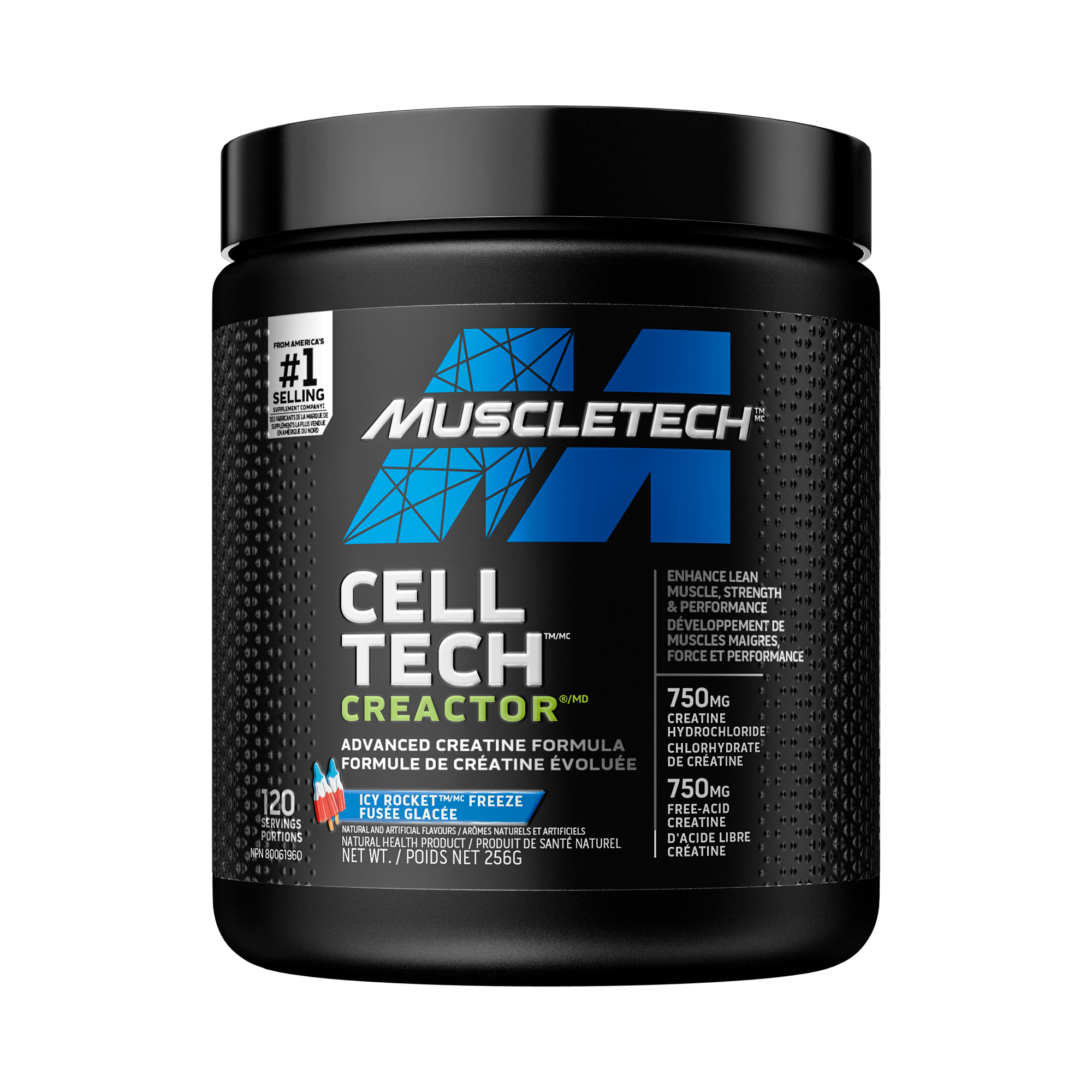 MuscleTech Creactor Creatine HCI, Icy Rocket Freeze, 256 g