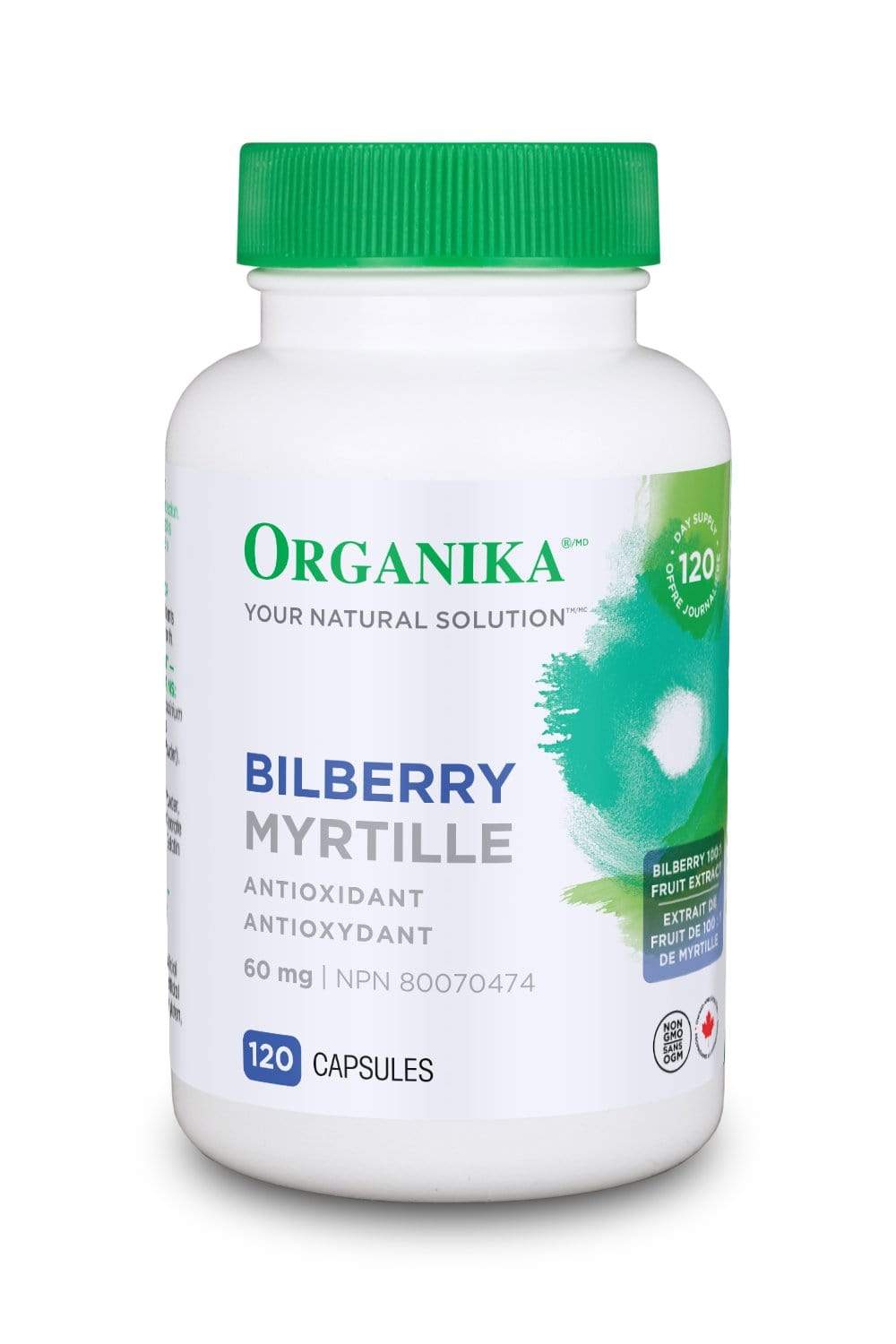 Organika BILBERRY EXTRACT 60MG 120 Capsules