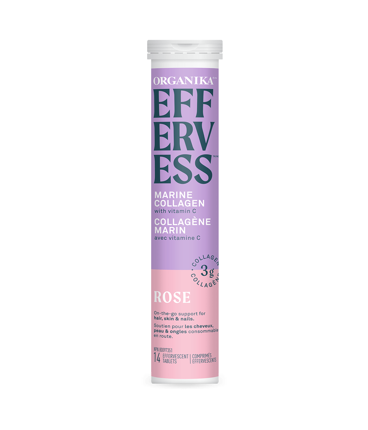 Organika Effervess Rose 14 Tablets