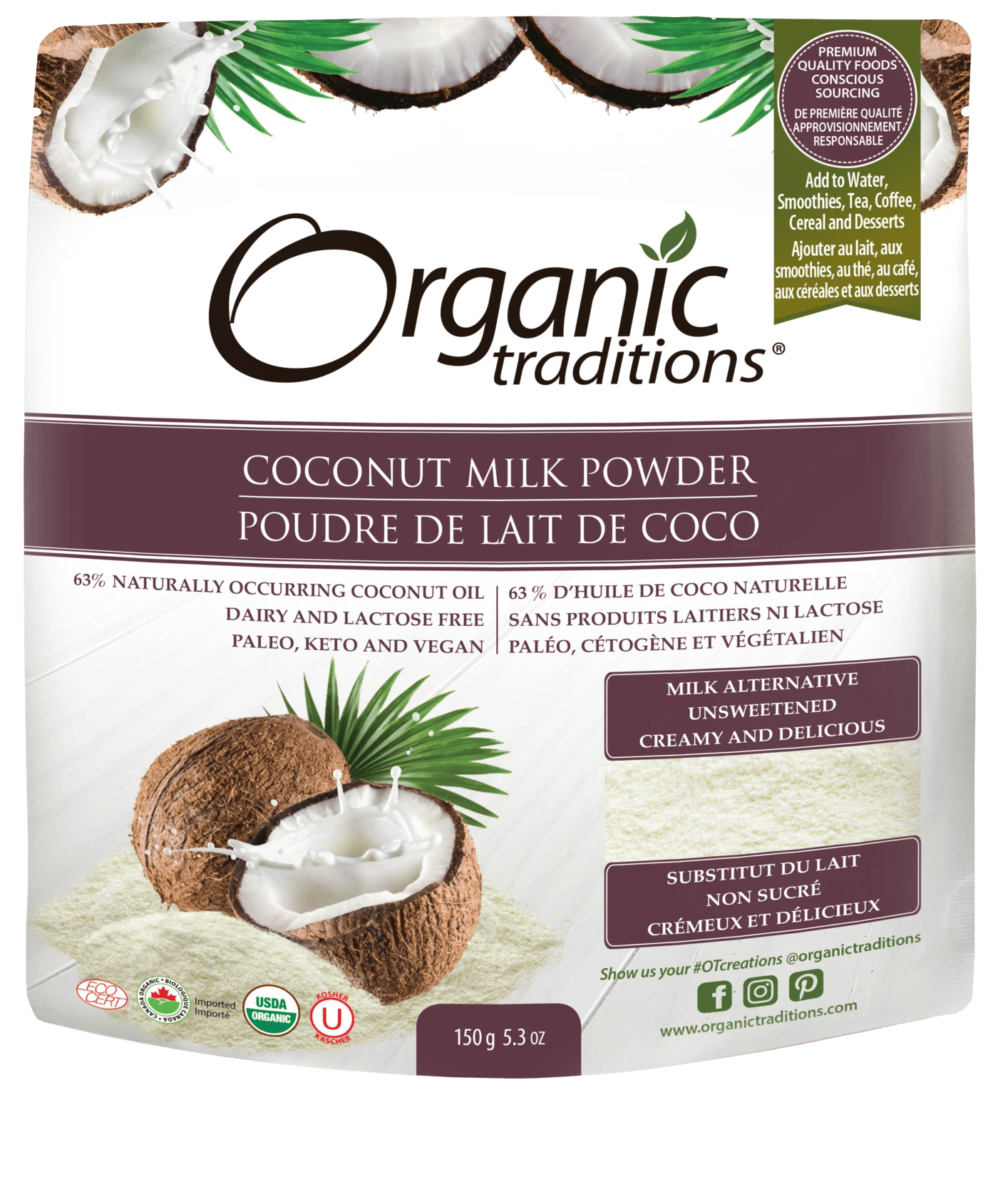 Organic Traditions Coconut Milk Powder