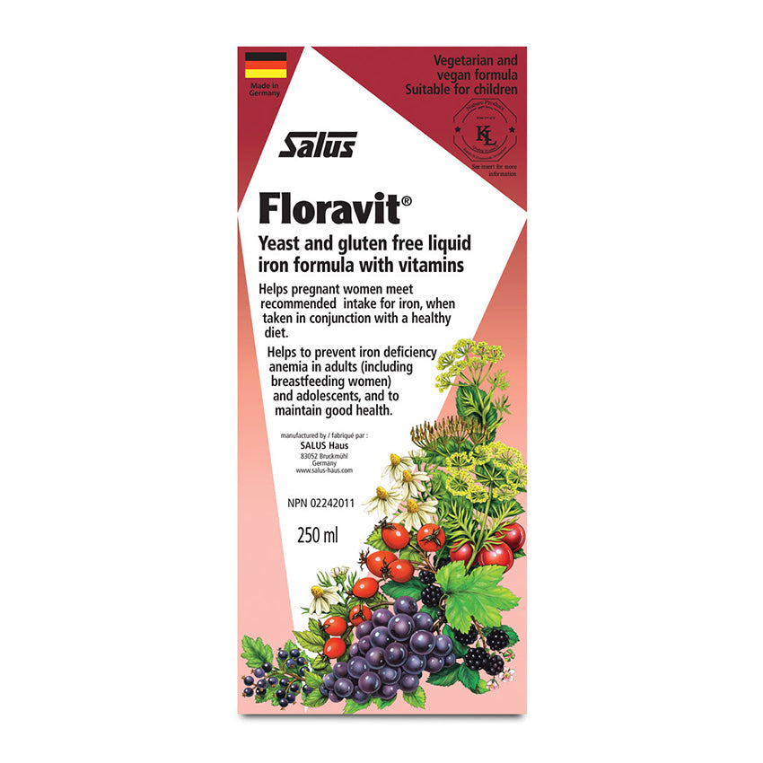Salus, Floravit Yeast-Free Iron Formula, 250mL