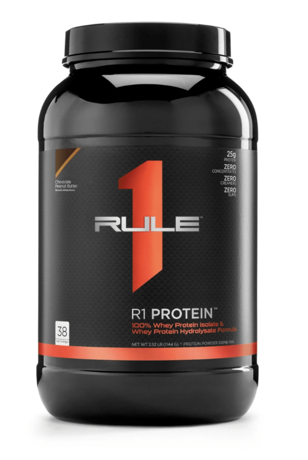 Rule One Protein Whey Isolate and Hydrolysate Chocolate Peanut Butter Flavour