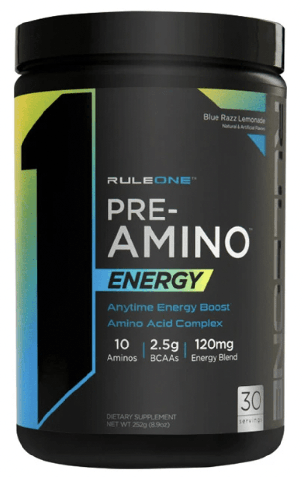 Rule One Pre-Amino Energy Blue Razz Lemonade Flavour