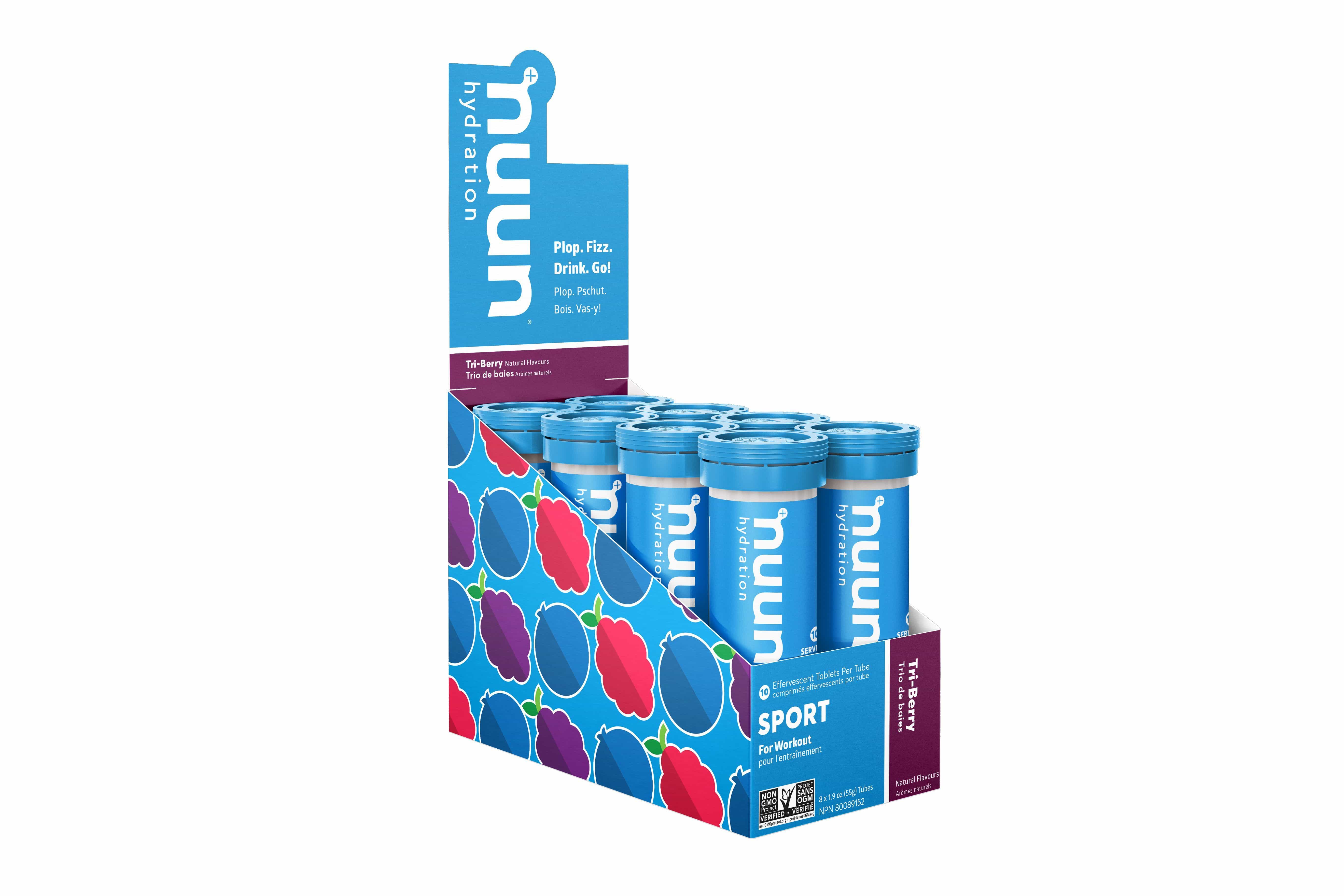 Nuun SPORT Tri-Berry | 8 Tubes x 10 Tablets