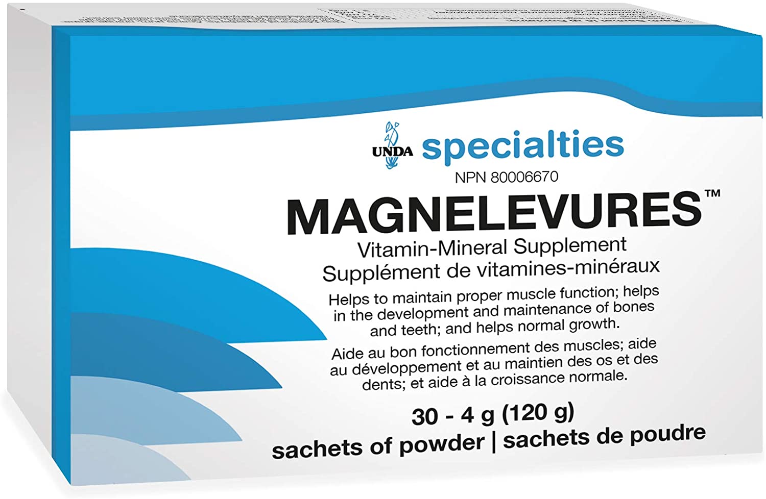 UNDA specialties Magnelevures 30 - 4 g (120 g) Sachets of Powder