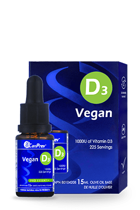 CanPrev Vitamin D3 Drops 1000IU -Vegan