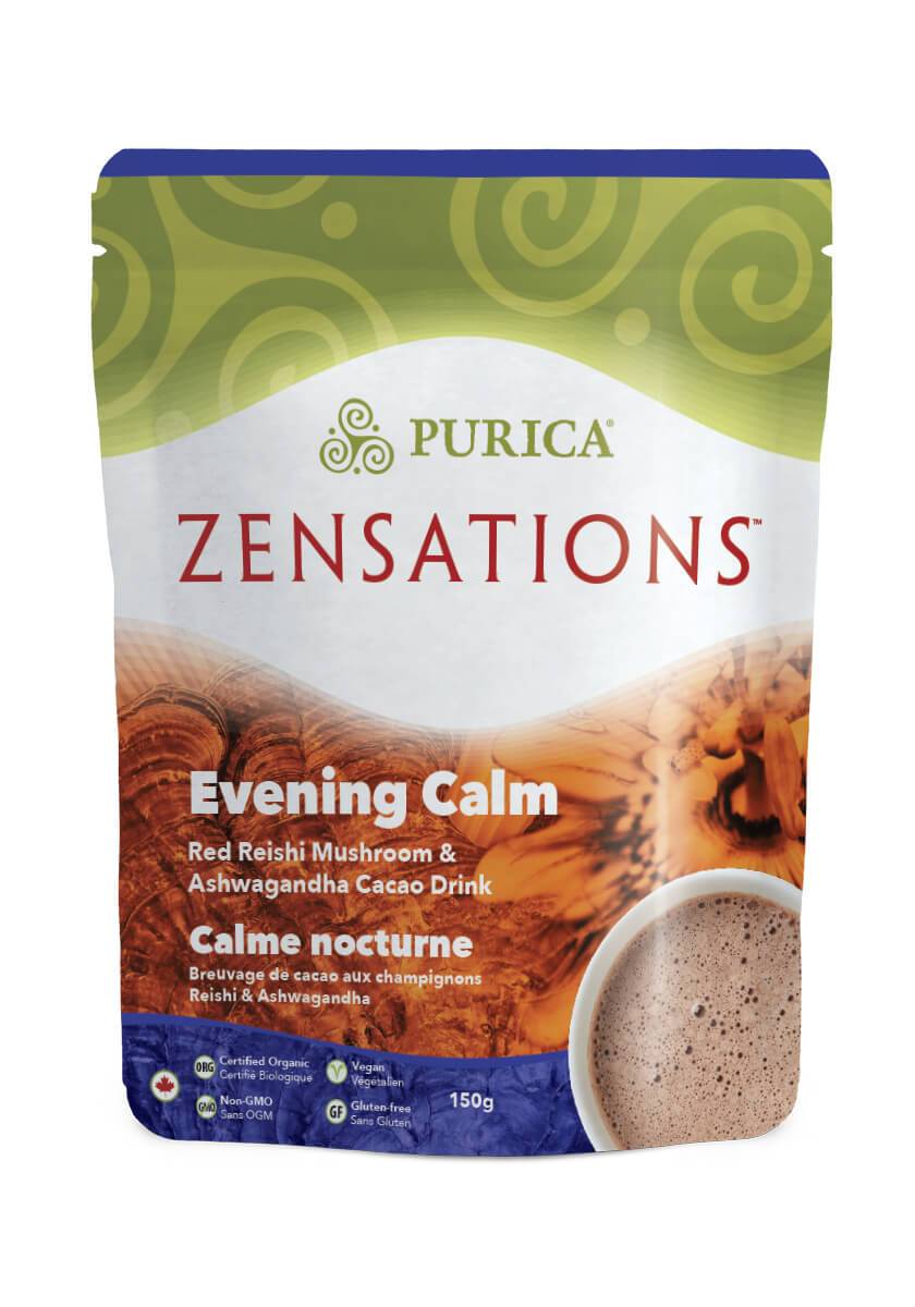 Purica Zensations Evening Calm Red Reishi Mushroom& Ashwagandha Cacao Drink 150 g