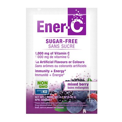 Ener-C, Vitamin C, 1000mg, Sugar Free, Mixed Berry, 30 Packs