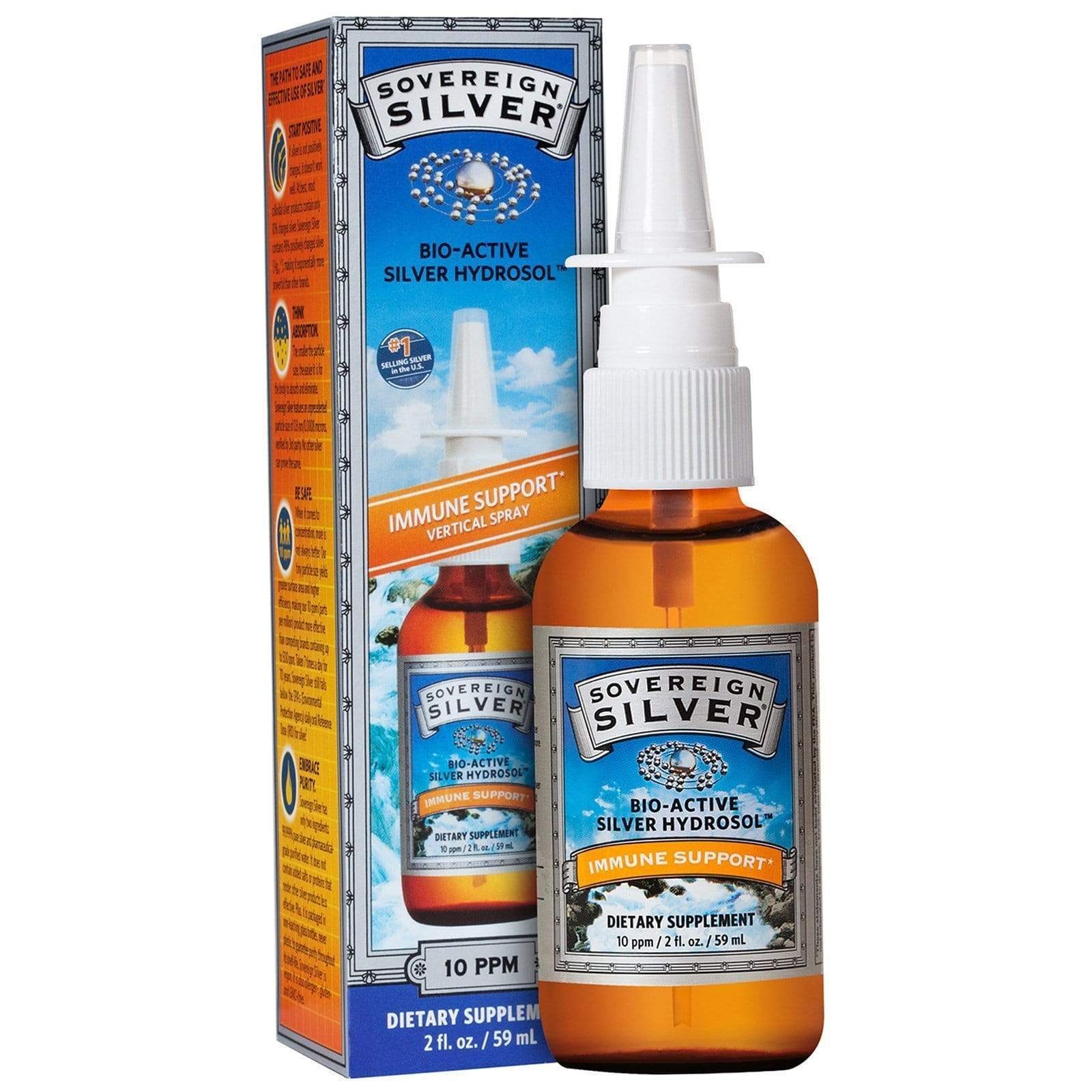 Sovereign Silver Bio-Active Silver Hyrdosol Vertical Spray 59 ml