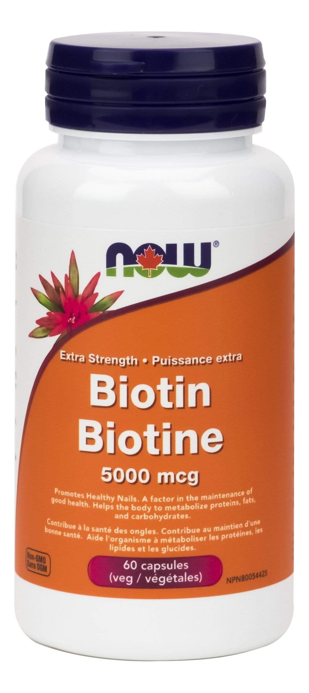 NOW Biotin 5000 mcg 60 V-Caps