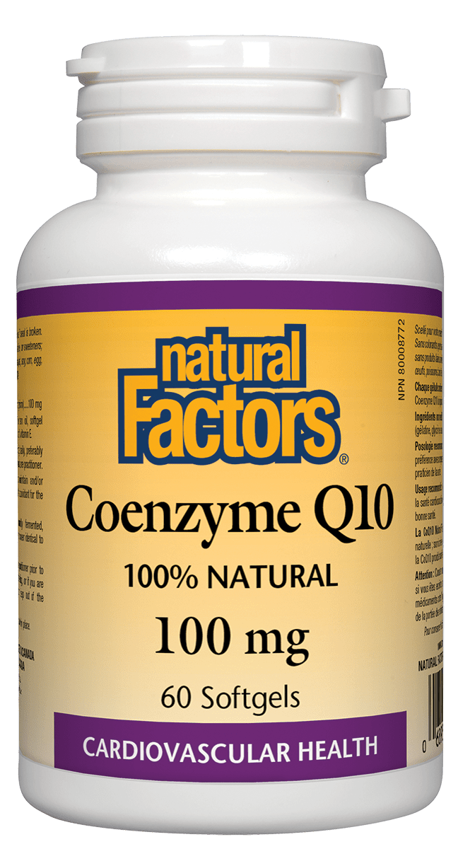 Natural Factors Coenzyme Q10 100 mg 60 Softgels