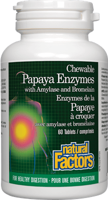 Natural Factors Chewable Papaya Enzymes 120 Tablets