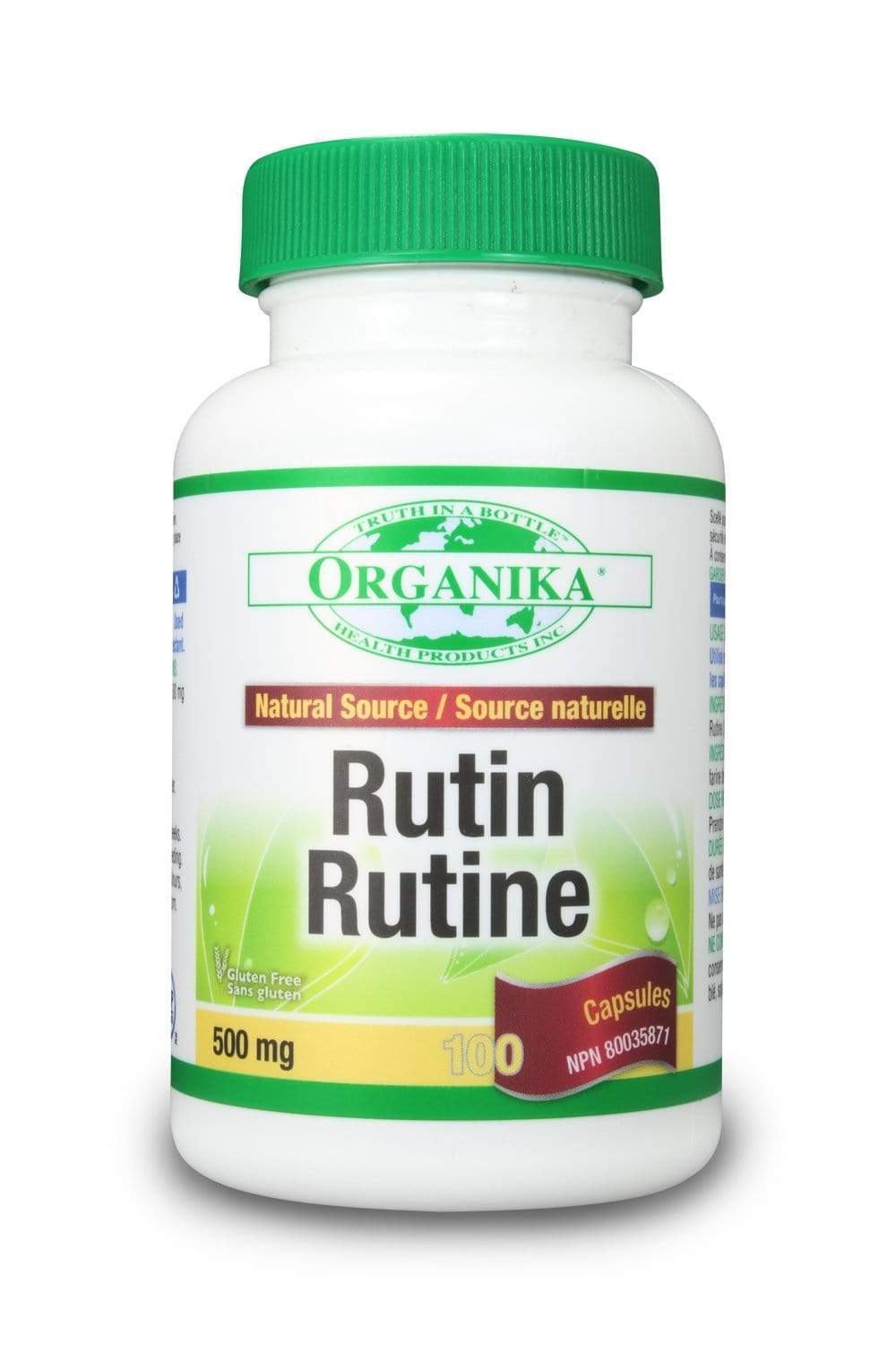 Organika, Rutin, 500mg, 100 CAPS (DISCONTINUED)