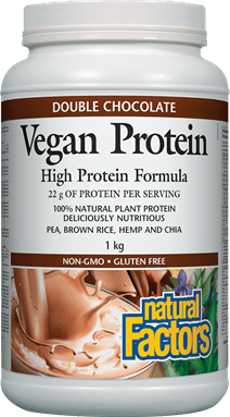 Natural Factors Vegan Protein - Double Chocolate
