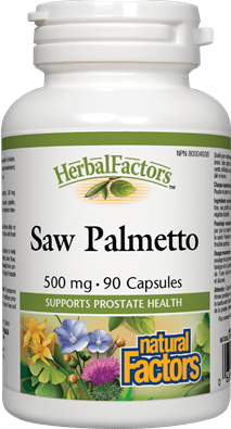 Natural Factors Saw Palmetto Berries 500mg 90 Capsules