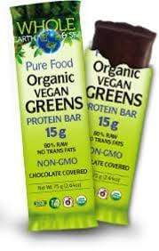 Whole Earth and Sea Pure Food Organic Vegan Greens Protein Bar