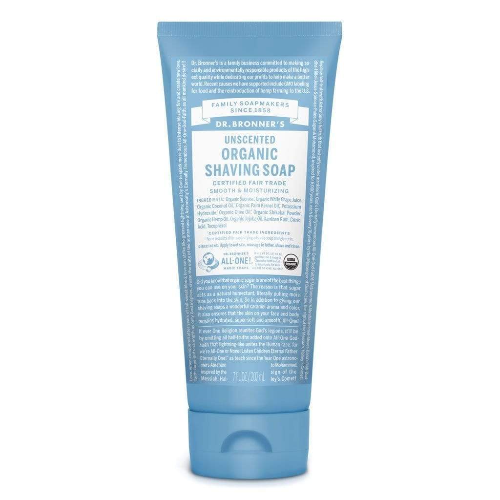 Dr. Bronner's Unscented Organic Shaving Soap