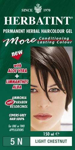 Herbatint Permanent Herbal Haircolor Gel - 5N Light Chestnut