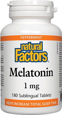Natural Factors Melatonin 1 mg 180 Sublingual Tablets