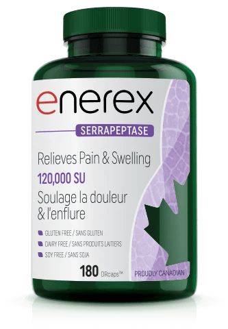 Enerex Serrapeptase 120,000SU 180 DRcaps