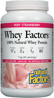 Natural Factors Whey Factors - Very Strawberry