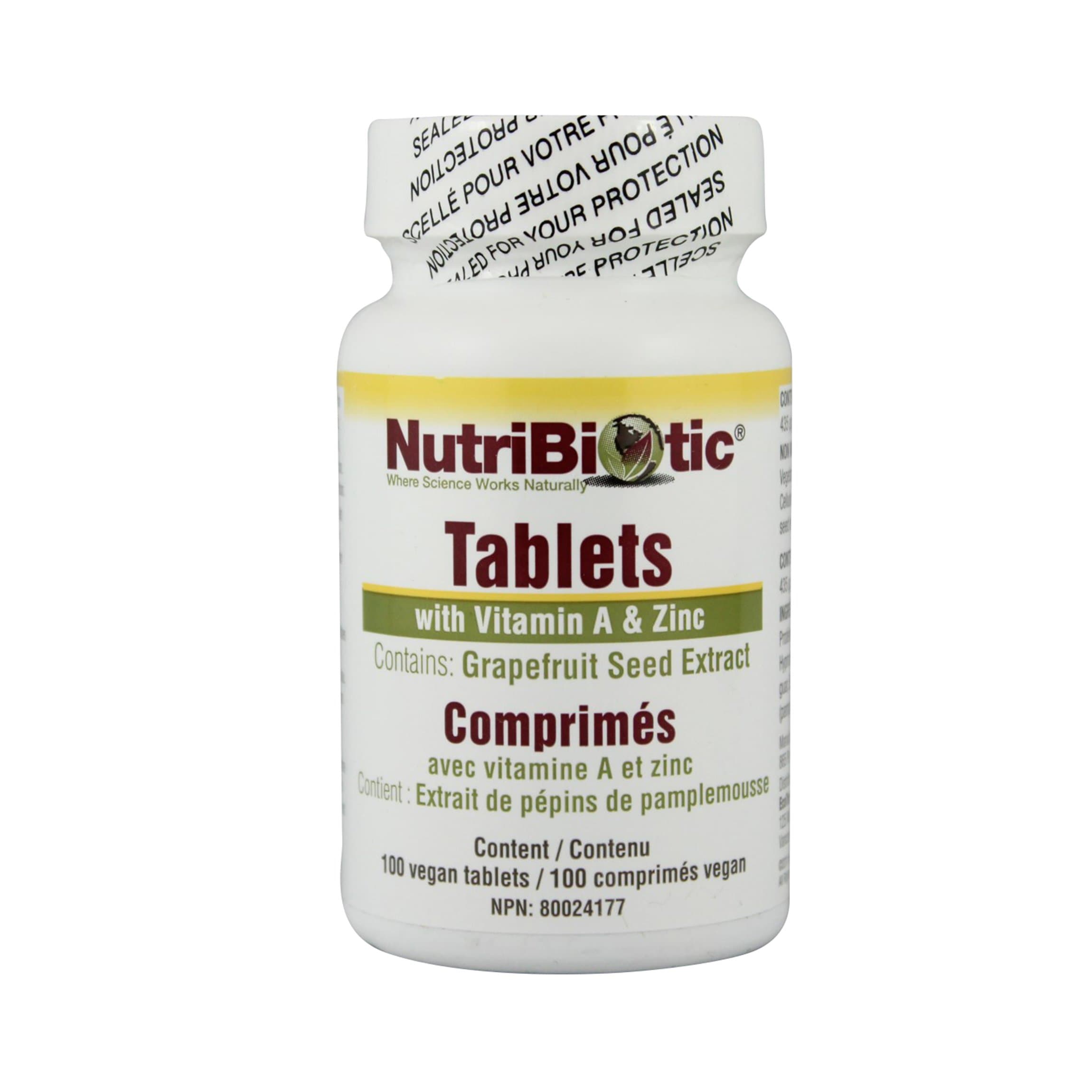Nutribiotic Tablets GSE 125mg with Vitamin A & Zinc