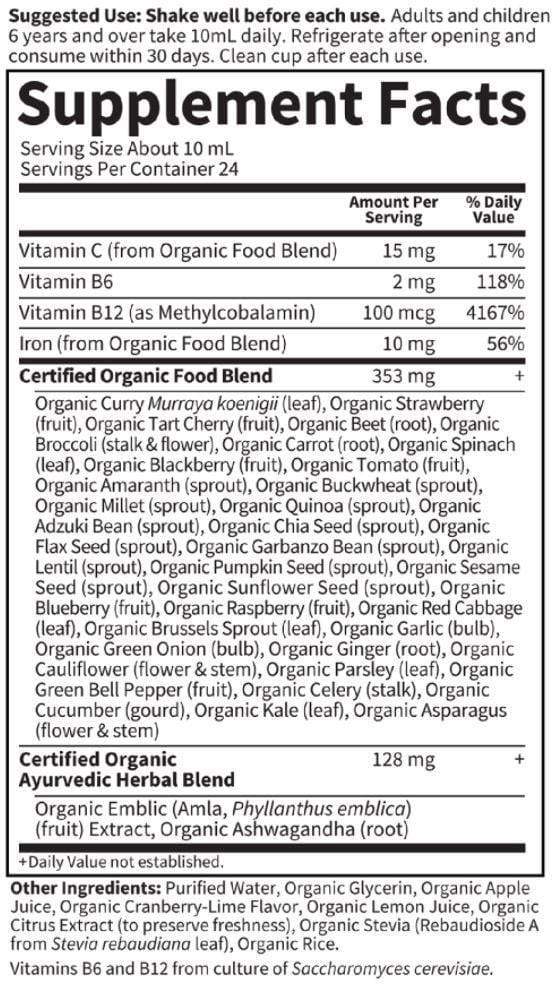 Garden of Life Mykind Organics Plant Iron & Organic Herbs 240 mL