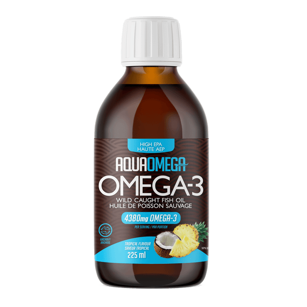 AquaOmega High EPA Omega-3 4380 mg - Tropical (225 ml)