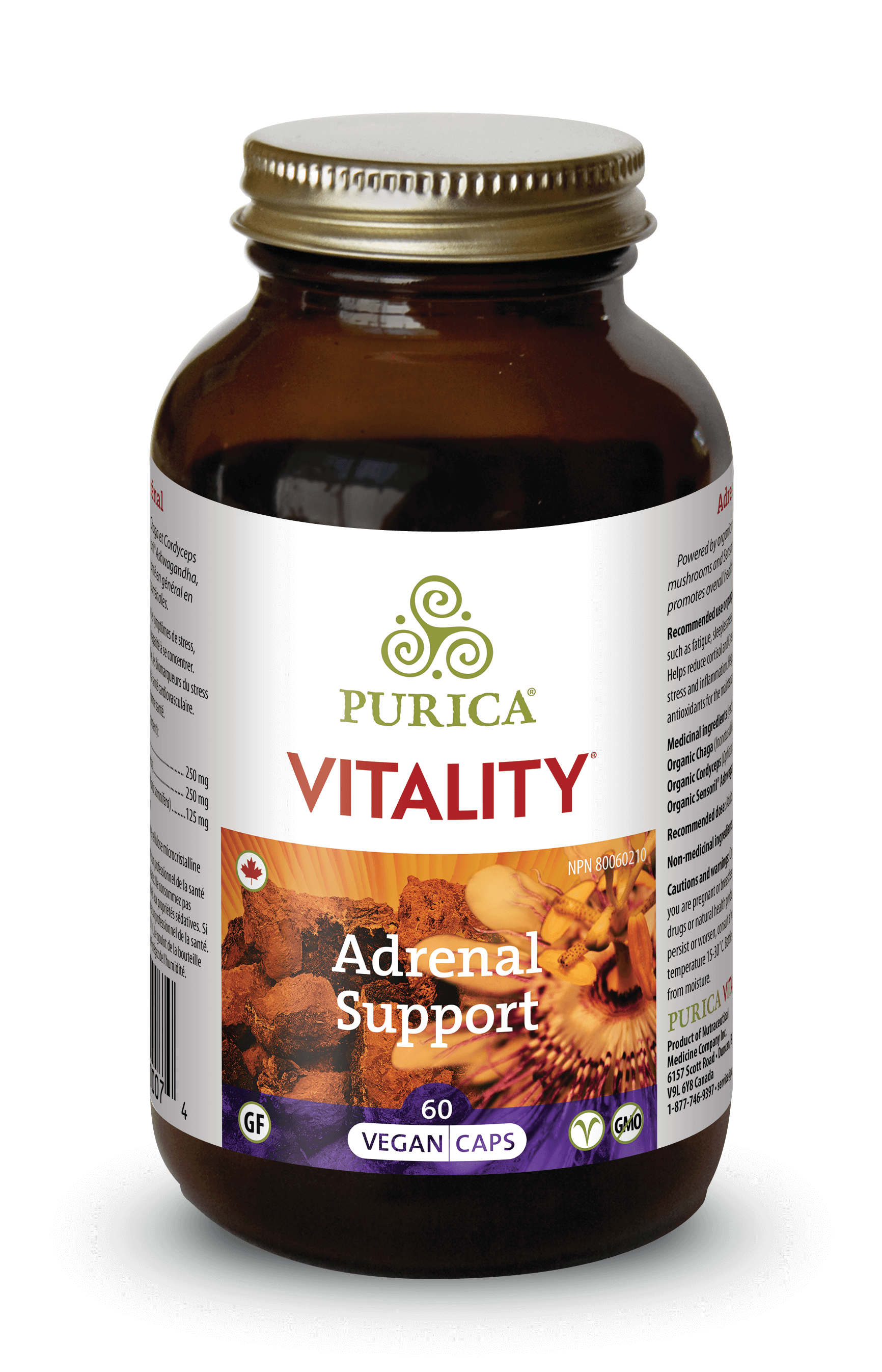 Purica Vitality Adrenal Support 60 Capsules