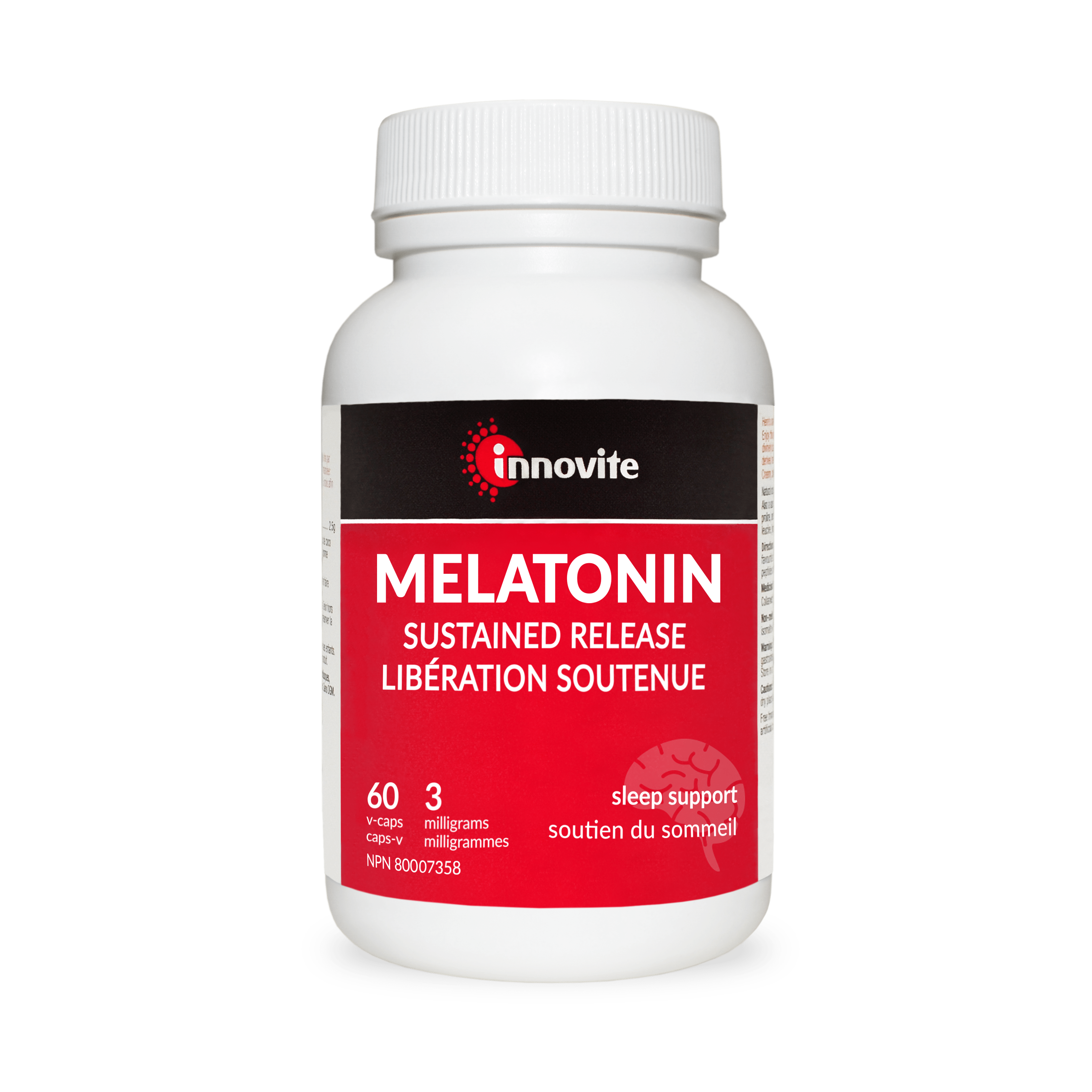 Innovite Health Melatonin 3 mg Timed Release 60 Capsules
