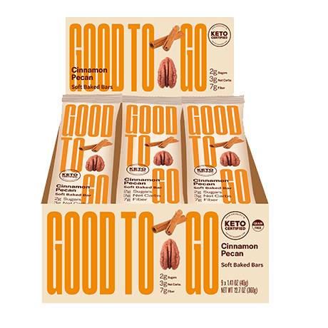 Good To Go Cinnamon Pecan Keto Bars 9x40 g