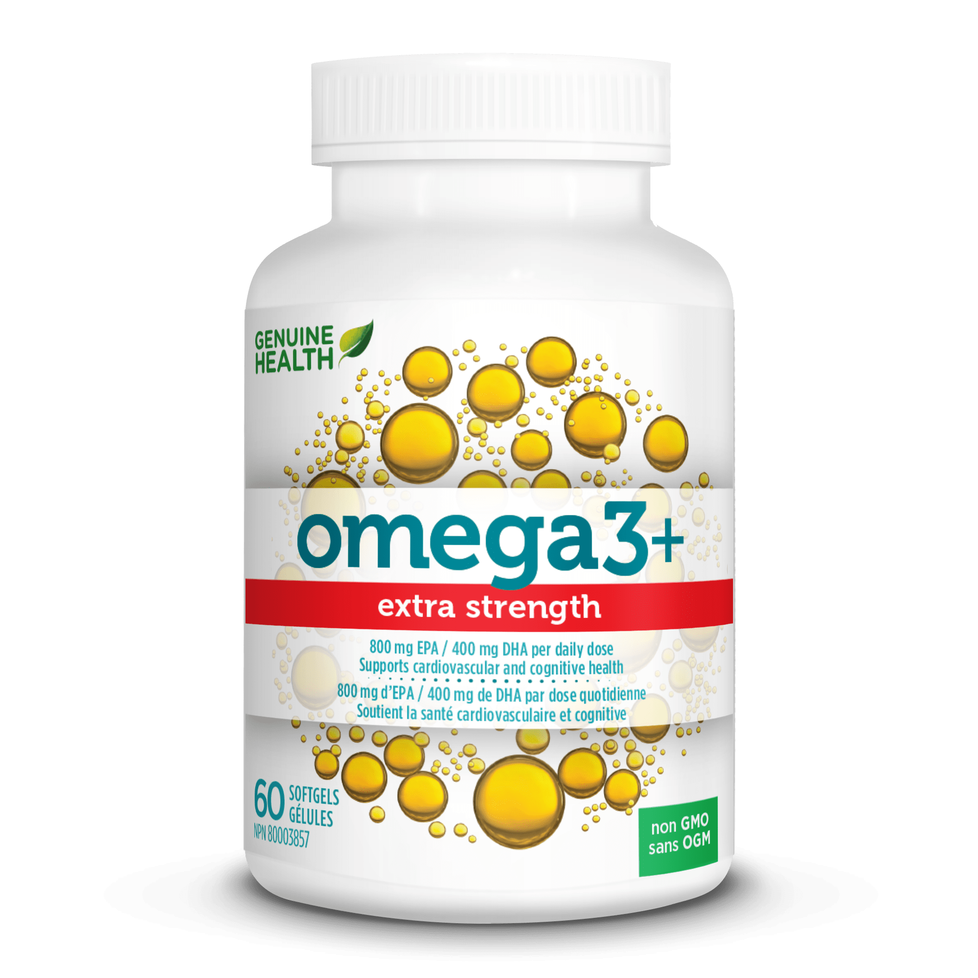 Genuine Health, Omega3 EXTRA STRENGTH, 60 Softgels (DISCONTINUED)